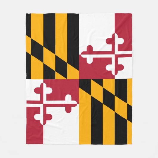 Maryland State Flag Festivals Design Fleecedecke (Vorderseite)