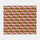 Maryland State Flag Festivals Design Fleecedecke (Vorderseite (Horizontal))