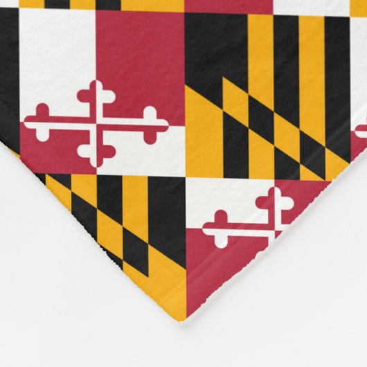 Maryland State Flag Festivals Design Fleecedecke (Ecke)