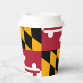 Maryland State Flag Festivals Design Pappbecher (Links)