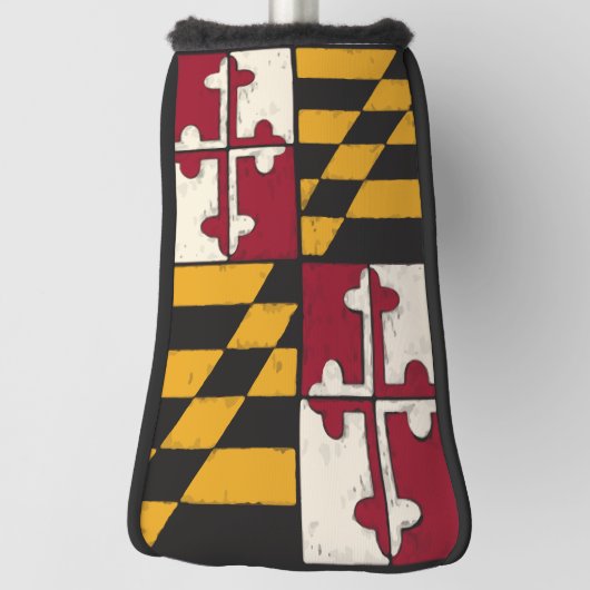 Maryland State Flag Golf Handgestrichen Design Headcover (Rotieren 90)