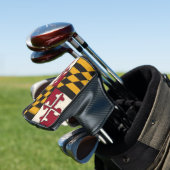 Maryland State Flag Golf Handgestrichen Design Headcover (In Situ)