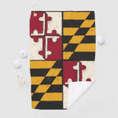 Maryland State Flag Golf Handtuchdesign Golfhandtuch (Insitu)