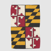 Maryland State Flag Golf Handtuchdesign Golfhandtuch (Vorderseite)