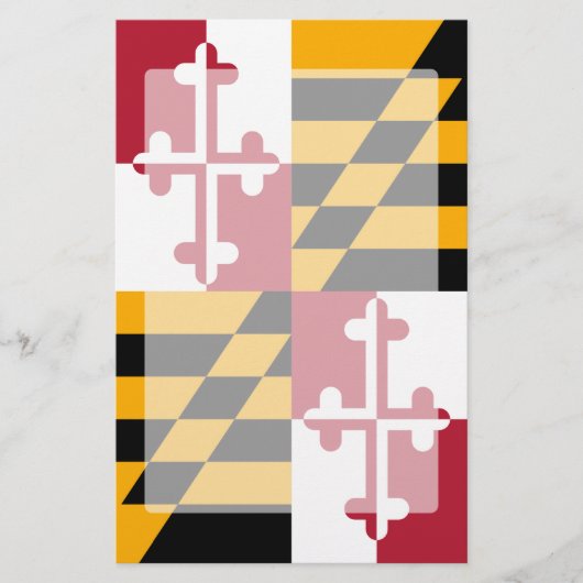Maryland State Flag Graphic Briefpapier (Vorderseite)