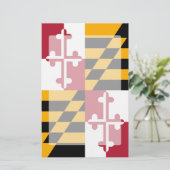 Maryland State Flag Graphic Briefpapier (Stehend Vorderseite)