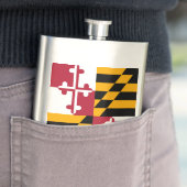 Maryland State Flag Graphic Flachmann (Beispiel)