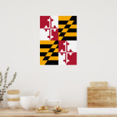 Maryland State Flag Graphic Poster (Küche)