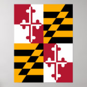 Maryland State Flag Graphic Poster (Vorne)