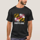 Maryland State Flag Long Sleeve T Shirt (Vorderseite)