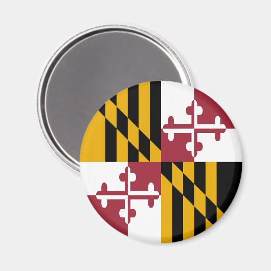Maryland State Flag Magnet (Vorderseite/Rückseite)