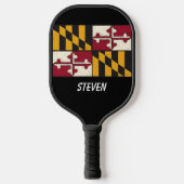Maryland State Flag Pickleball Paddle (Vorderseite)