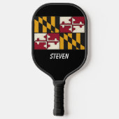 Maryland State Flag Pickleball Paddle (Rückseite)