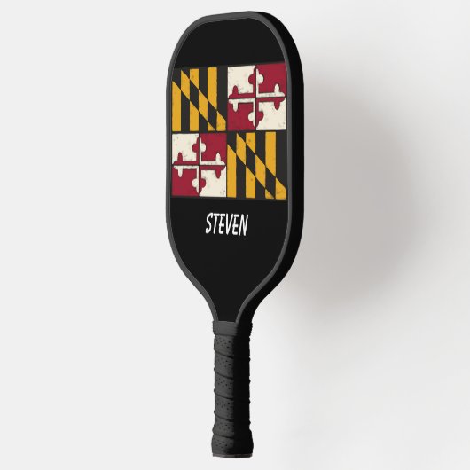 Maryland State Flag Pickleball Paddle (Links)