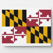 Maryland State Flag Plaque Fotoplatte (Vorderseite)