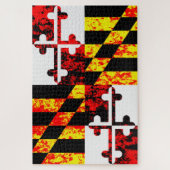 Maryland State Flag Pop Art Puzzle (Vertikal)