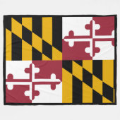 Maryland State Flag Print Patriotc Fleecedecke (Vorderseite (Horizontal))