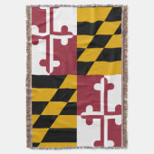 Maryland State Flag Print Patriotic Decke (Vorderseite Vertikal)