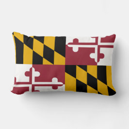 Maryland State Flag Print Patriotic Lendenkissen