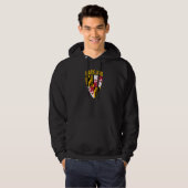 Maryland State Flag Shield Md Baltimore Prix Hoodie (Vorne ganz)