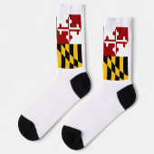 Maryland State flag Socken (Linkes Detail)
