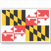 Maryland State Flag Sticker (Vorderseite)