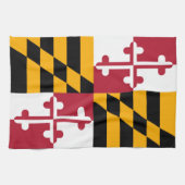Maryland State Flag Stil Dekoration Handtuch (Horizontal)
