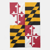 Maryland State Flag Stil Dekoration Handtuch (Vertikal)