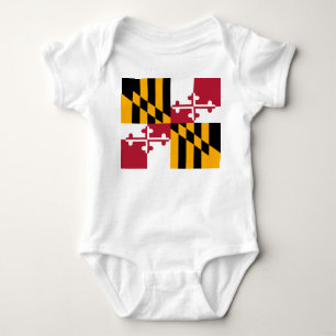 Maryland State Flag Stilvoll Baby Strampler