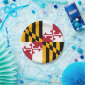 Maryland State Flag Stilvolle Dekoration Pappteller (Party)