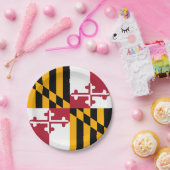 Maryland State Flag Stilvolle Dekoration Pappteller (Party)