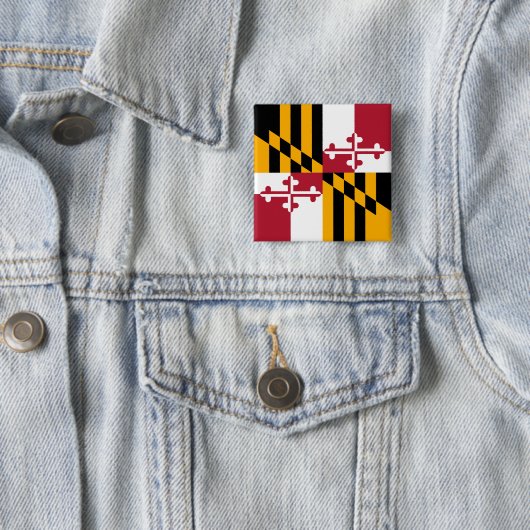 Maryland State Flag Stilvolle Grafik Button (Beispiel)