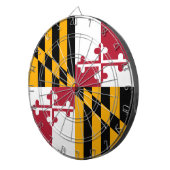 Maryland State Flag Stilvolle Grafik Dartscheibe (Vorderseite rechts)