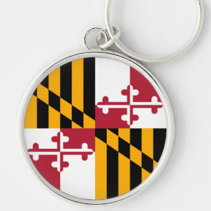 Maryland State Flag Stilvolle Grafik Schlüsselanhänger