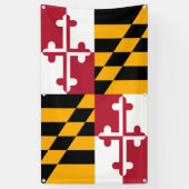 Maryland State Flag Stilvolles Dekorbanner Banner (Vertikal)