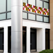 Maryland State Flag Stilvolles Dekorbanner Banner (Äußeres Gebäude)