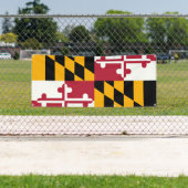 Maryland State Flag Stilvolles Dekorbanner Banner (Insitu)