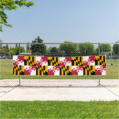 Maryland State Flag Stilvolles Dekorbanner Banner (Insitu)