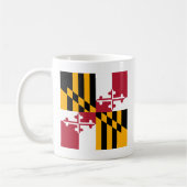Maryland State Flag Stilvolles Display Kaffeetasse (Links)