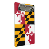 Maryland State Flag Style Decke Mini Klemmbrett (Schrägansicht)