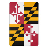 Maryland State Flag Style Decke Mini Klemmbrett (Rückseite)