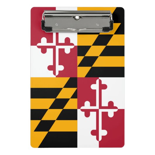 Maryland State Flag Style Decke Mini Klemmbrett (Vorderseite)