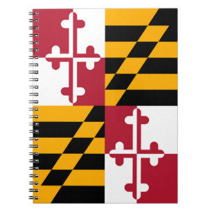 Maryland State Flag Style Decke Notizblock