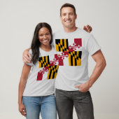 Maryland State Flag Stylish T-Shirt (Unisex)