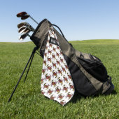 Maryland State Flag Swag Blue Crab Golfhandtuch (Gras)