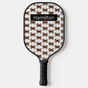 Maryland State Flag Swag Blue Crab Pickleball Schläger