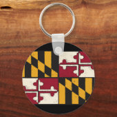 Maryland State Flag Swag Merchandise Schlüsselanhänger (Vorderseite)