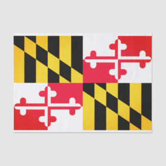 Maryland State Flag Tissue Paper Seidenpapier