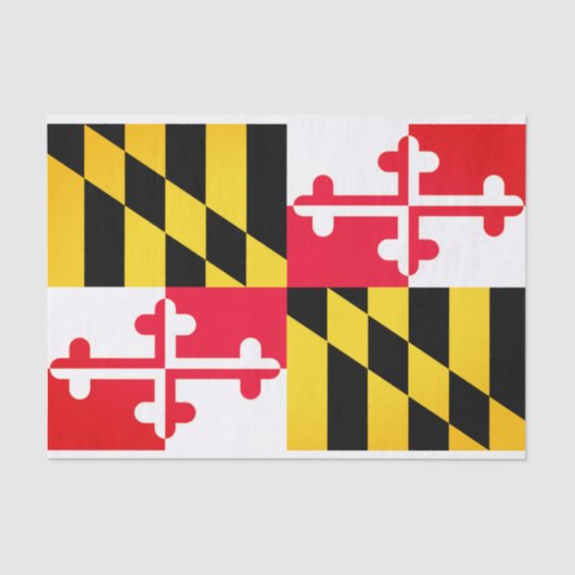 Maryland State Flag Tissue Paper Seidenpapier (Vorderseite)