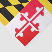 Maryland State Flag Tissue Paper Seidenpapier (Ausschnitt)